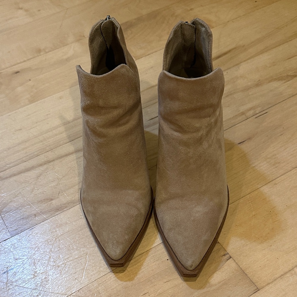 Vince Camuto Tan Ankle Booties